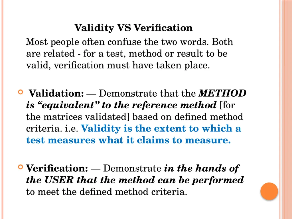 MICROBIOLOGY FOR ANALYSTS- Validation of - slide 7 of 59