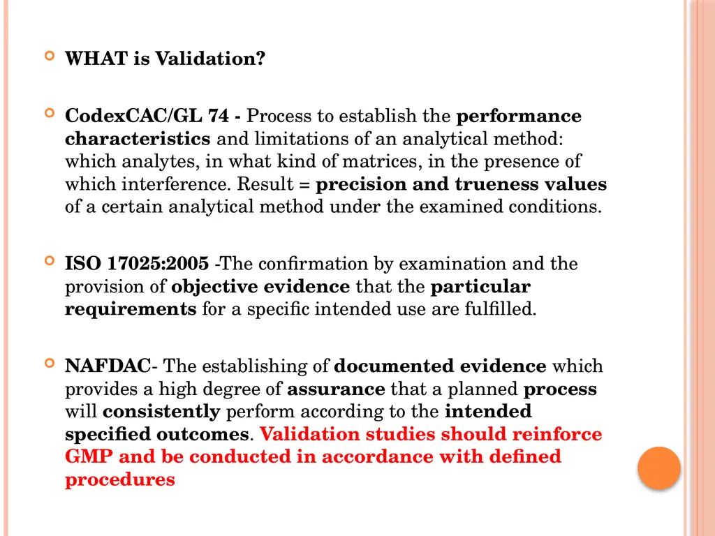 MICROBIOLOGY FOR ANALYSTS- Validation of - slide 6 of 59