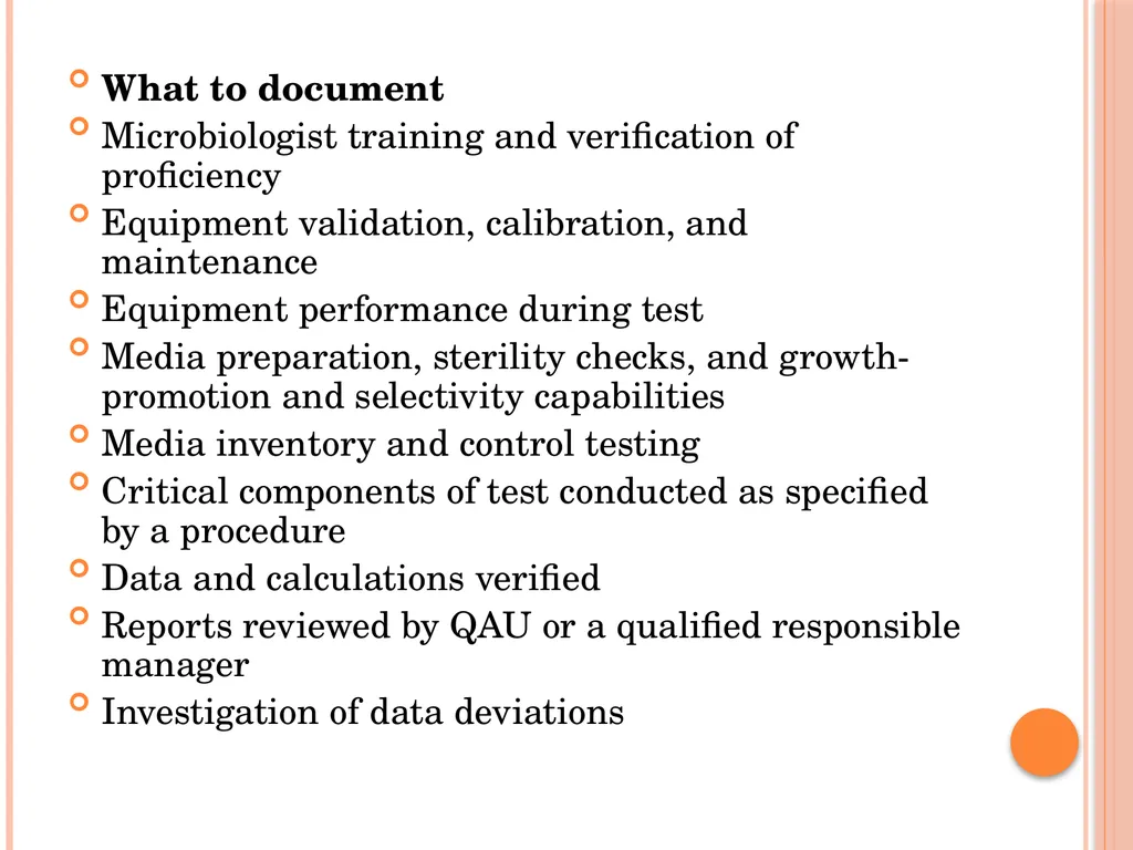 MICROBIOLOGY FOR ANALYSTS- Validation of - slide 35 of 59