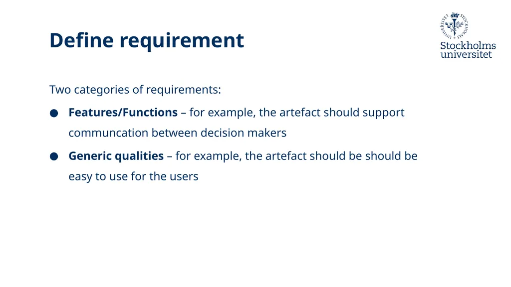 Introduction to Design Science Erik Perjons - slide 23 of 71