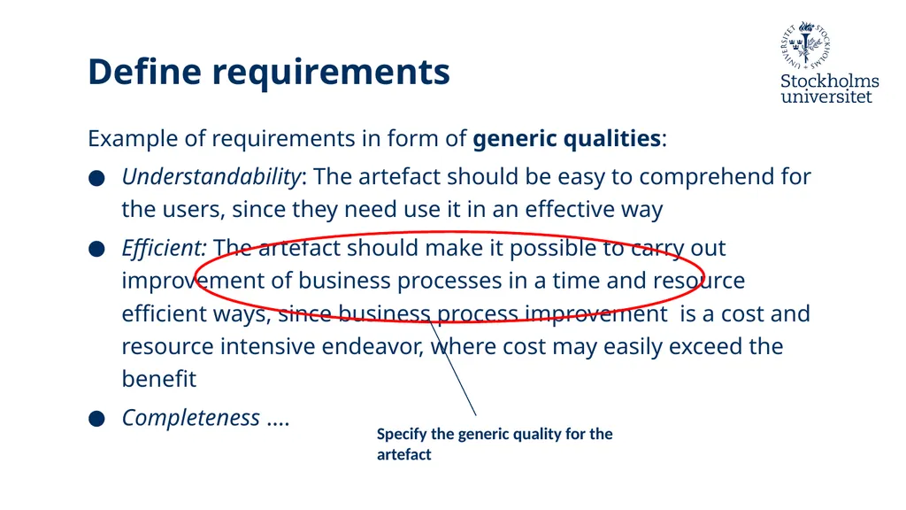 Introduction to Design Science Erik Perjons - slide 24 of 71