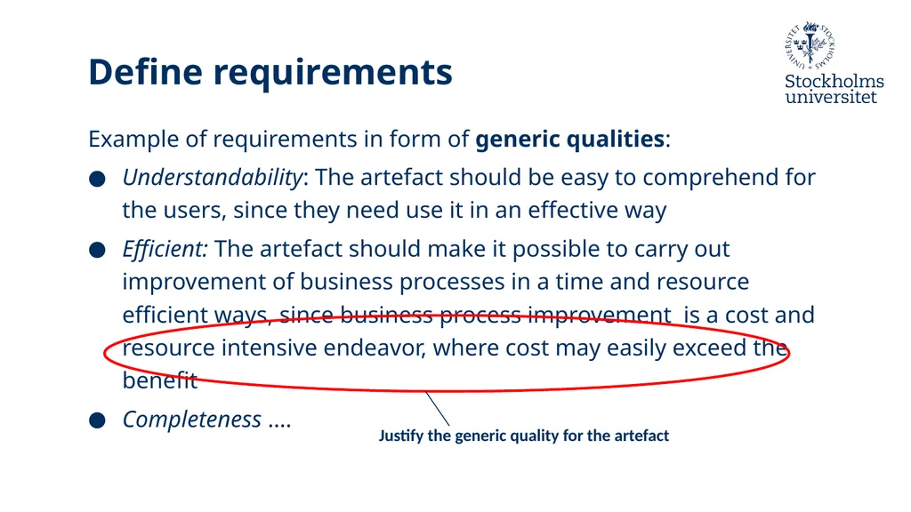 Introduction to Design Science Erik Perjons - slide 25 of 71