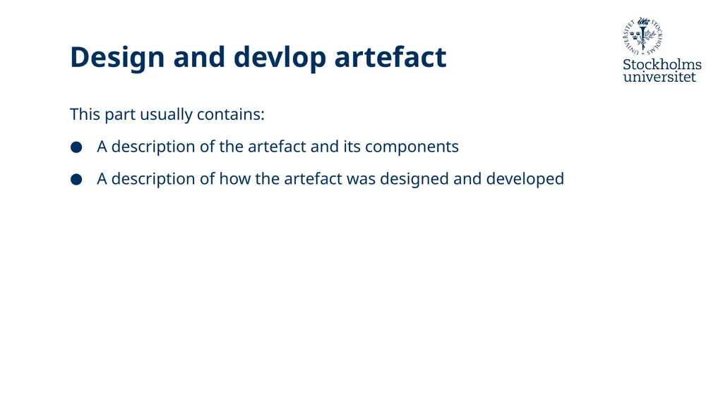 Introduction to Design Science Erik Perjons - slide 27 of 71