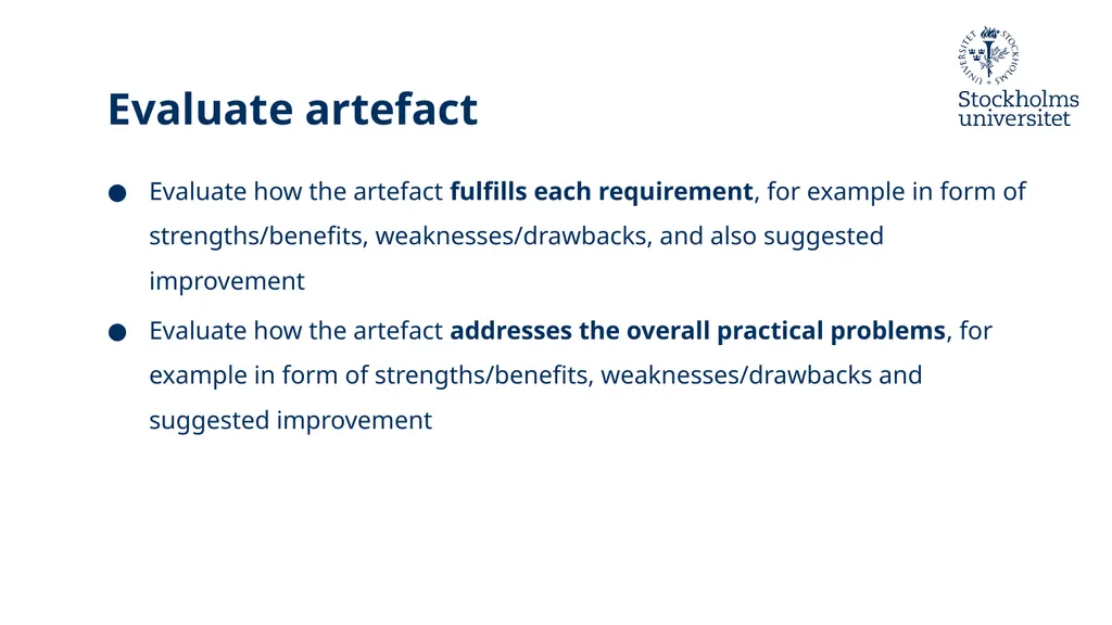 Introduction to Design Science Erik Perjons - slide 31 of 71