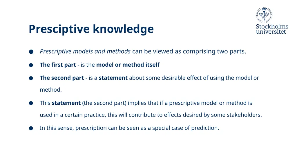 Introduction to Design Science Erik Perjons - slide 62 of 71