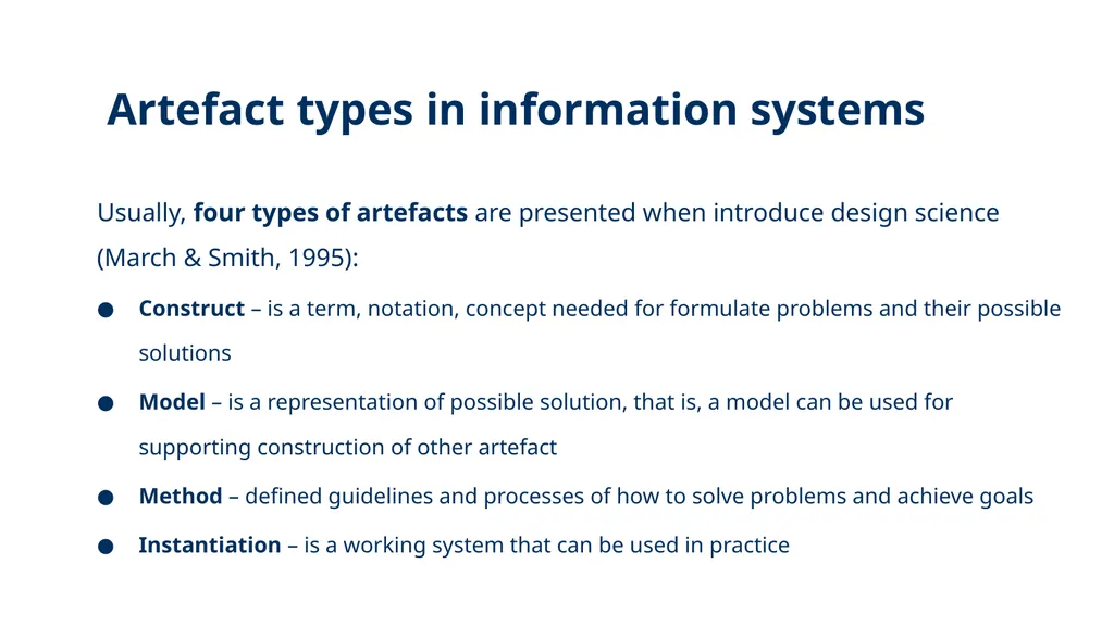 Introduction to Design Science Erik Perjons - slide 7 of 71