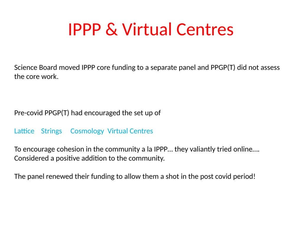 Particle Theory Overview Nick Evans (Southampton) - slide 12 of 19
