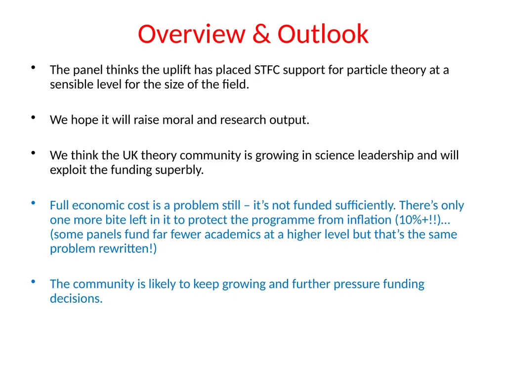 Particle Theory Overview Nick Evans (Southampton) - slide 19 of 19