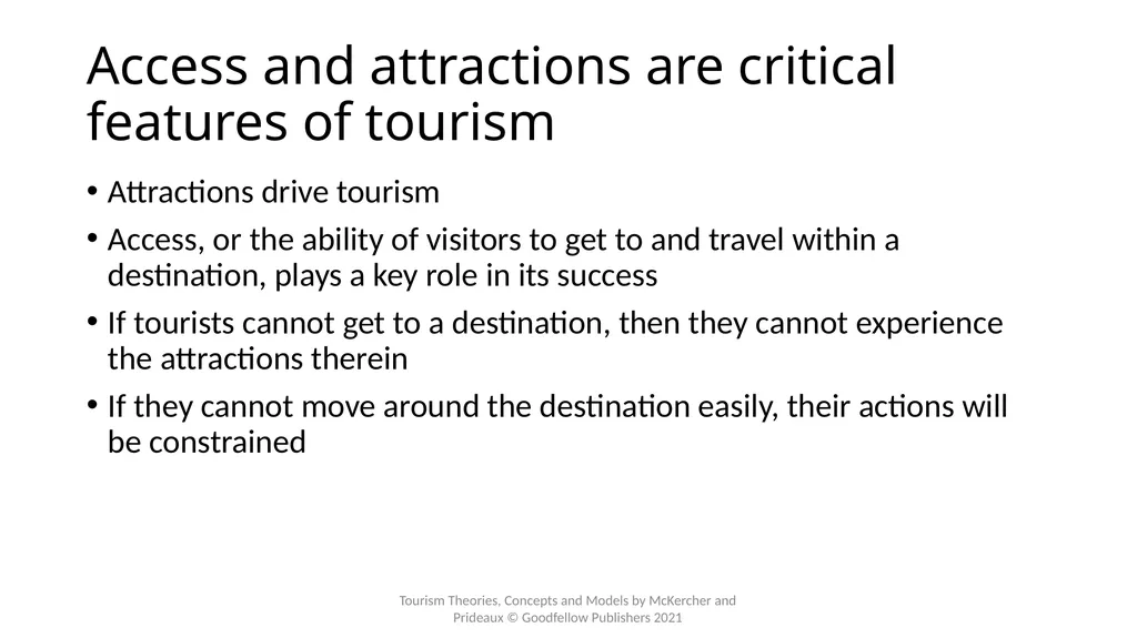 Chapter 5: Access and the Spatial Interactions of - slide 3 of 20