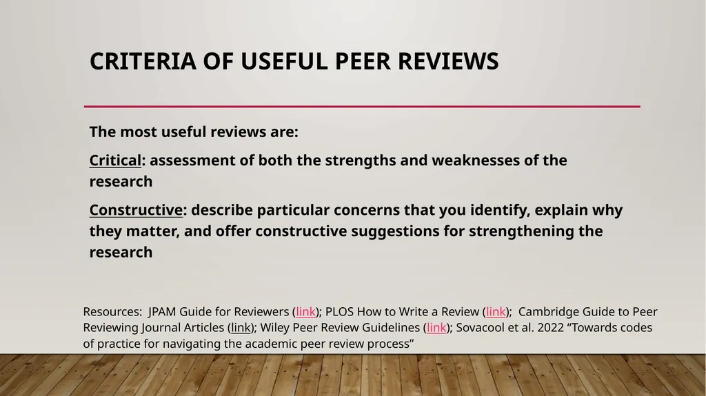 Understanding the peer review process in academic - slide 19 of 21