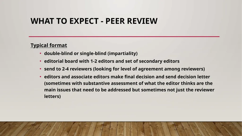 Understanding the peer review process in academic - slide 10 of 21