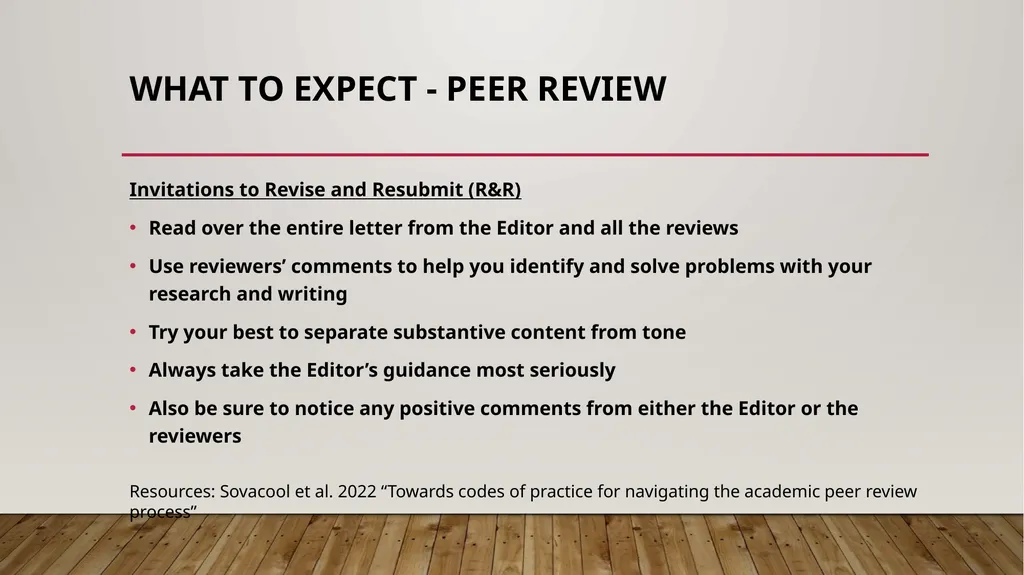 Understanding the peer review process in academic - slide 13 of 21