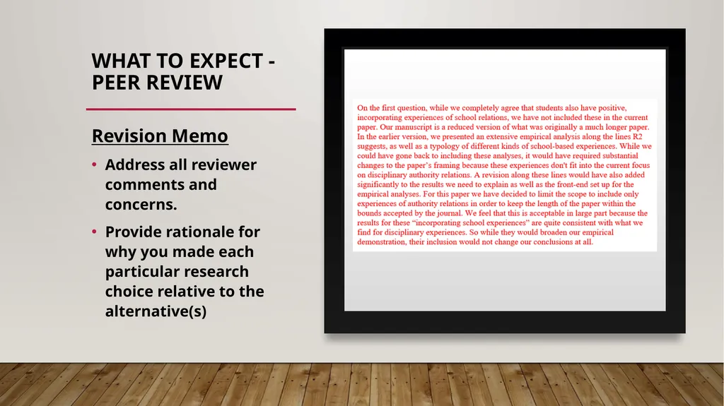 Understanding the peer review process in academic - slide 16 of 21