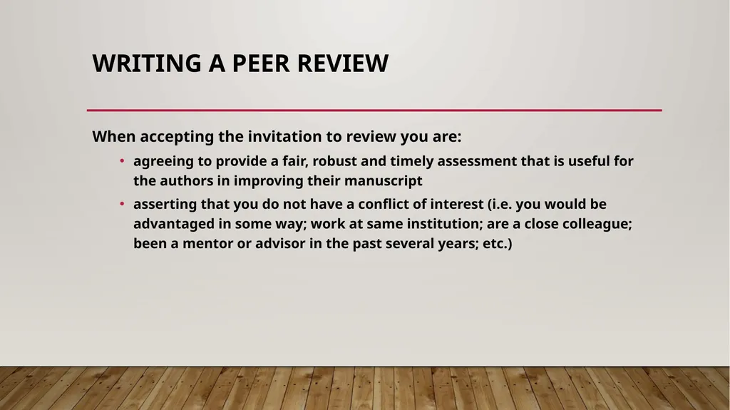 Understanding the peer review process in academic - slide 17 of 21