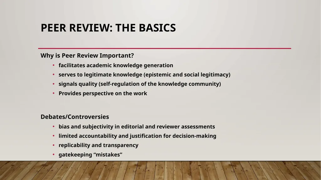 Understanding the peer review process in academic - slide 4 of 21