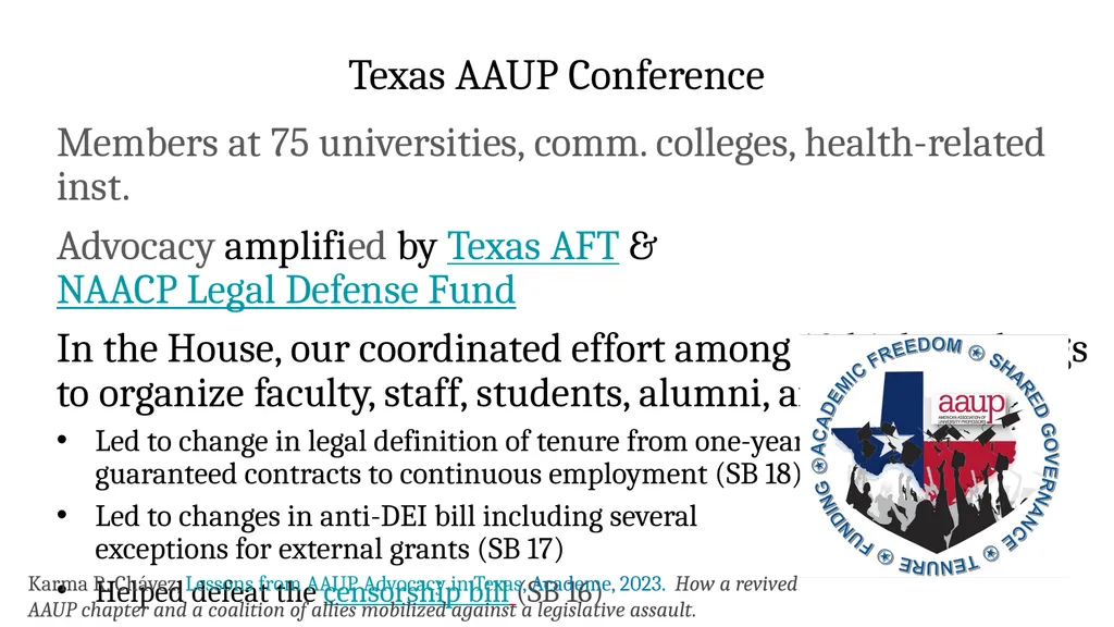 New State Laws on Firing Faculty (SB 18) and - slide 3 of 16