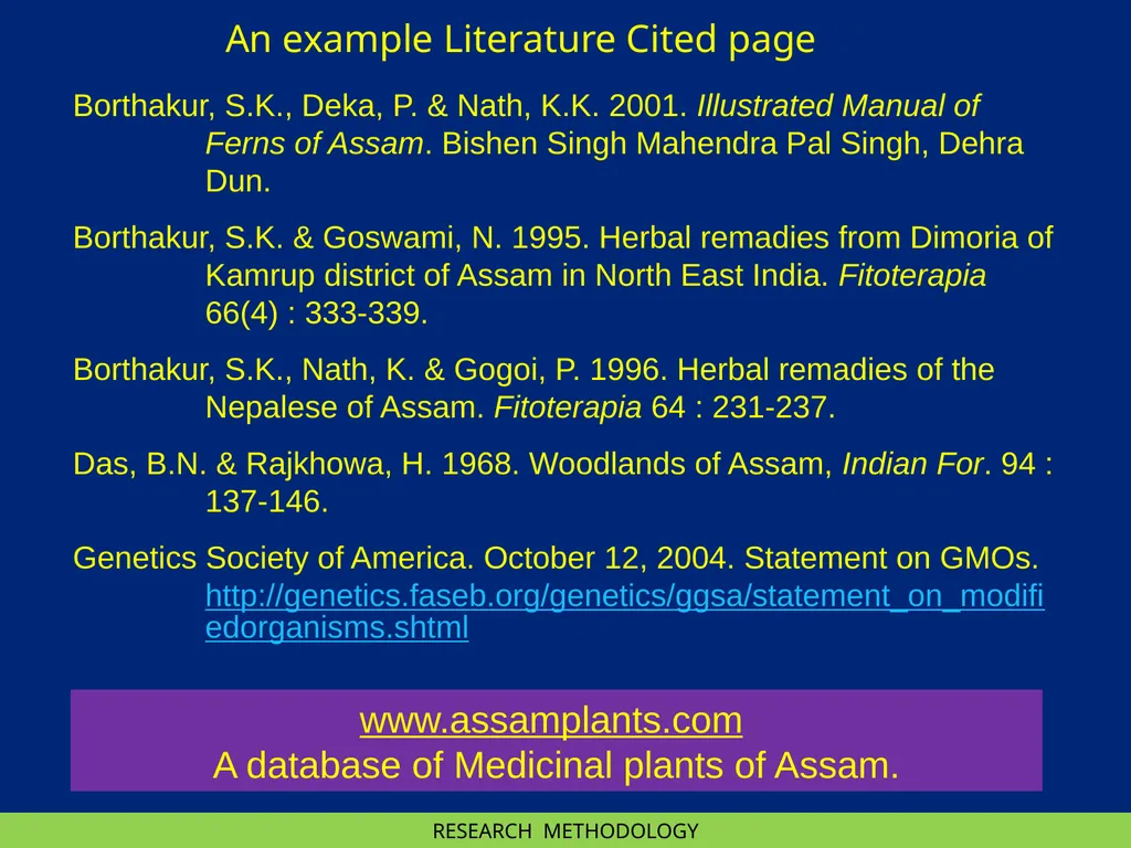 RESEARCH METHODOLOGY RESEARCH METHODOLOGY : II - slide 20 of 22