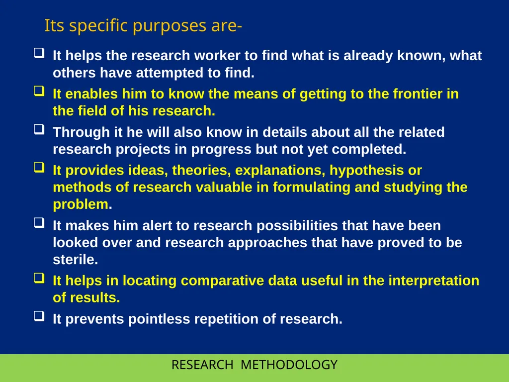RESEARCH METHODOLOGY RESEARCH METHODOLOGY : II - slide 4 of 22