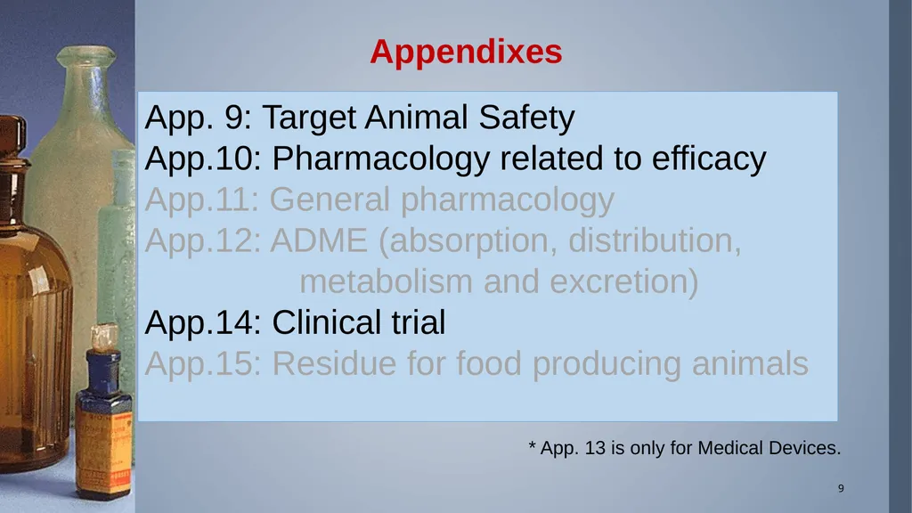 Regulatory process to register Veterinary - slide 9 of 26