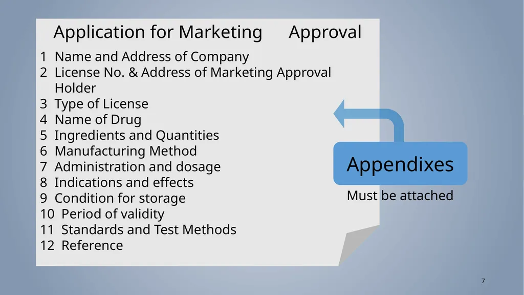 Regulatory process to register Veterinary - slide 7 of 26