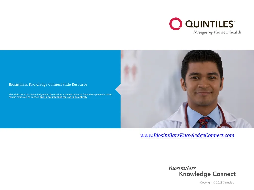Biosimilars Knowledge Connect Slide Resource This - slide 1 of 22