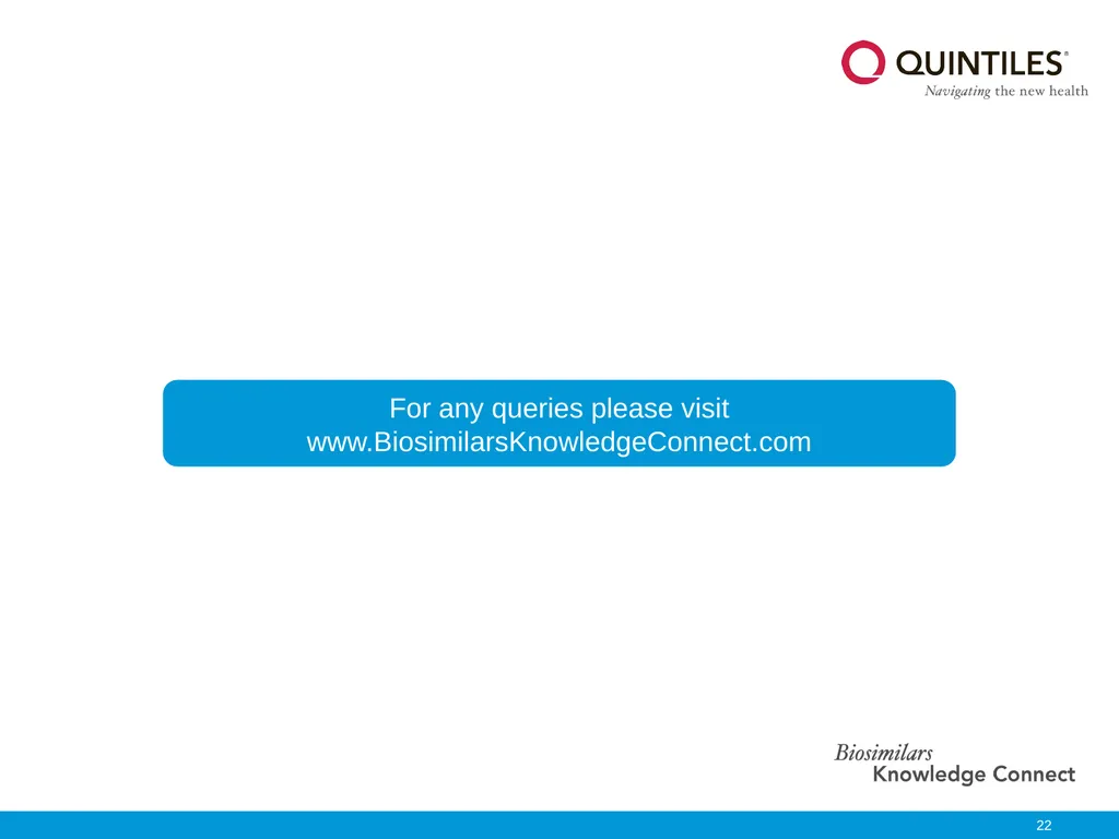 Biosimilars Knowledge Connect Slide Resource This - slide 22 of 22