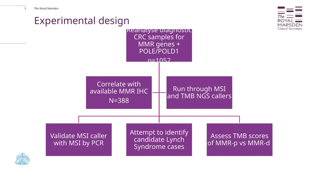 The potential benefit of MMR, MSI and TMB as SoC - slide 5 of 11