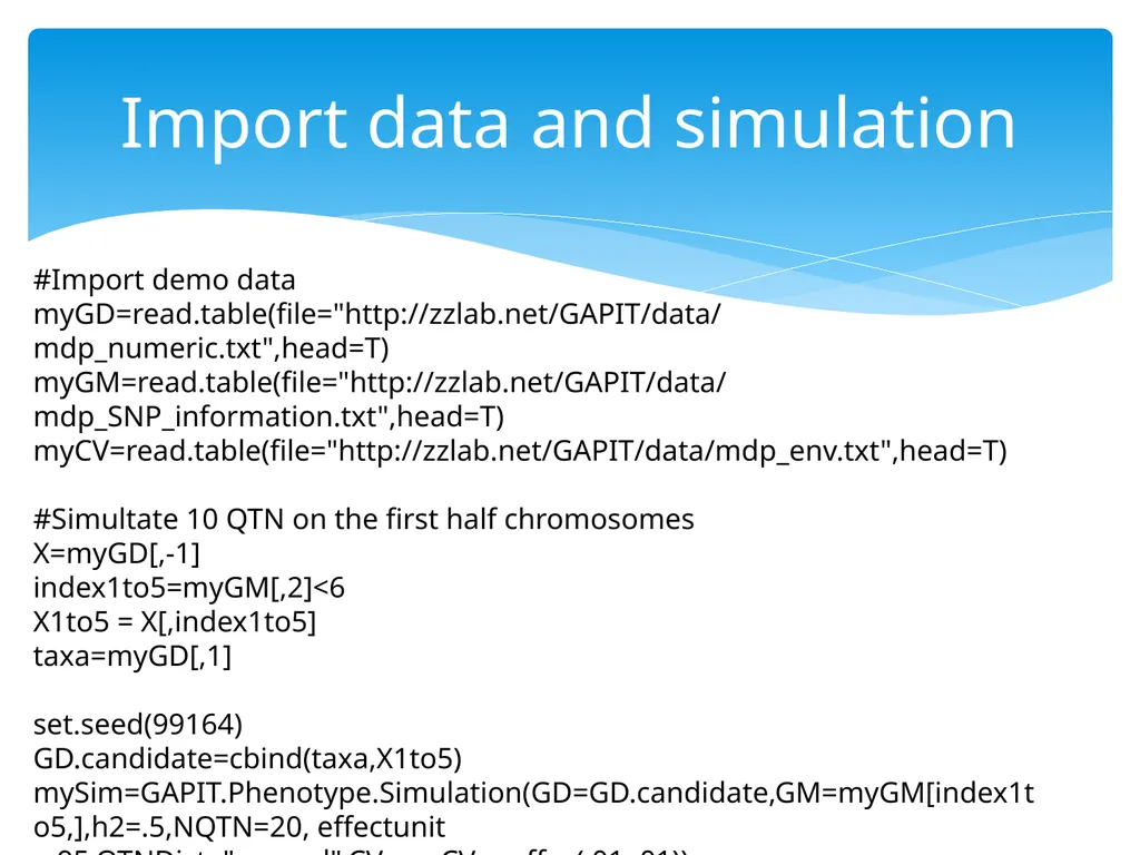 Statistical Genomics Zhiwu Zhang Washington State - slide 23 of 26