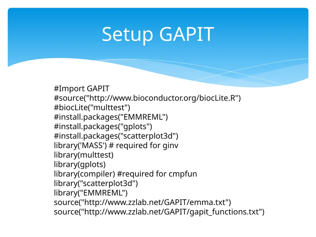 Statistical Genomics Zhiwu Zhang Washington State - slide 22 of 26