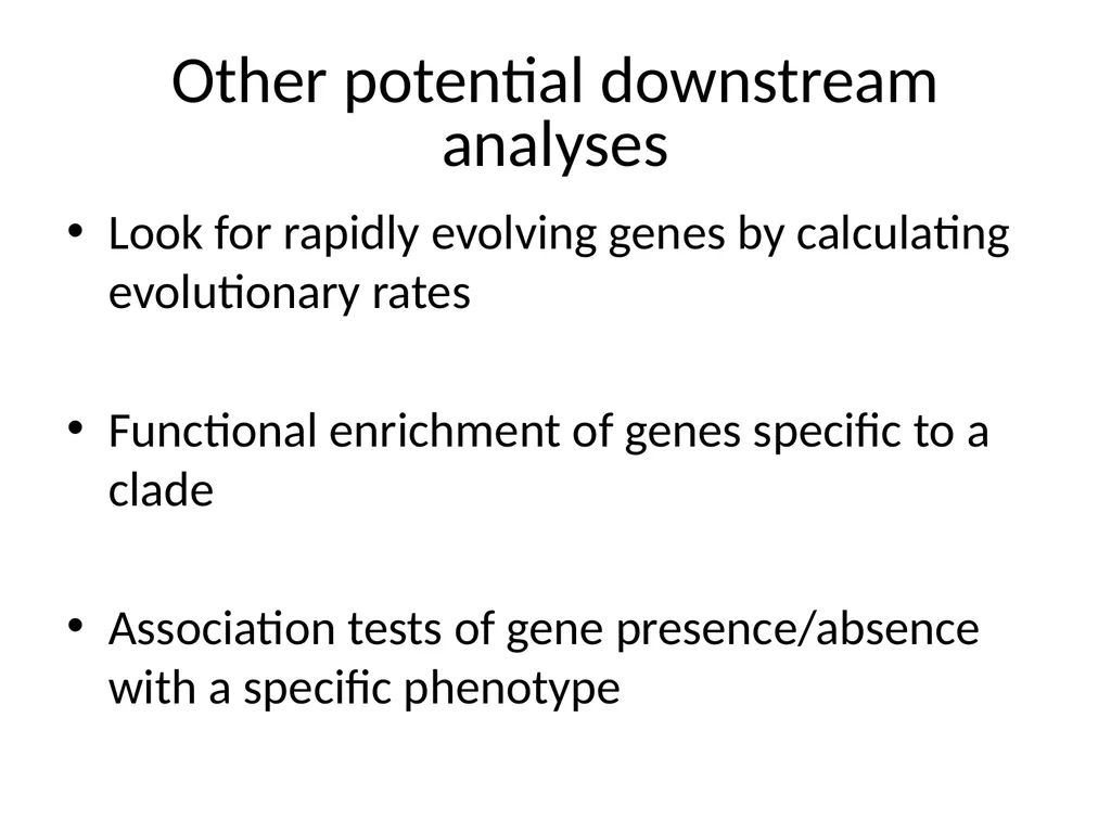 Bacterial Comparative Genomics Christopher - slide 24 of 41
