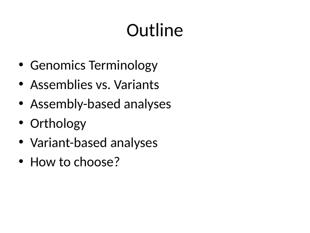 Bacterial Comparative Genomics Christopher - slide 2 of 41