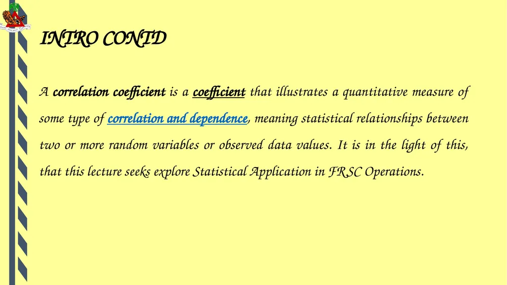 STATISTICAL APPLICATION IN FRSC OPERATIONS - slide 3 of 14