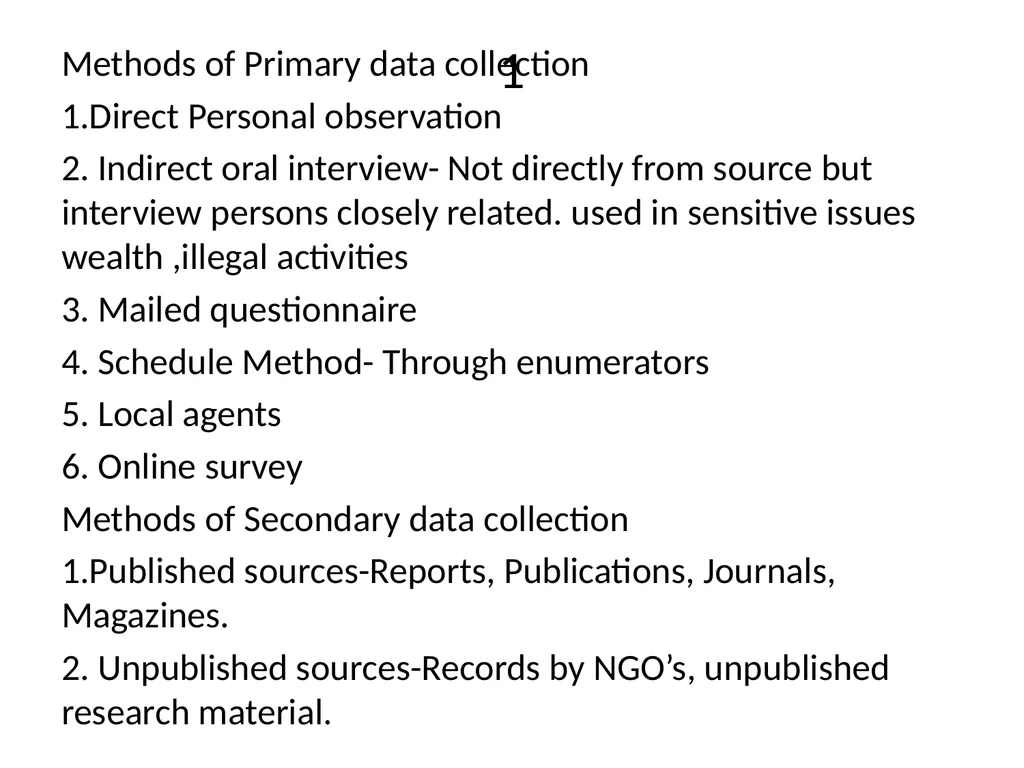 F.Y.B Sc Statistics – Paper I Semester 1 - slide 5 of 16