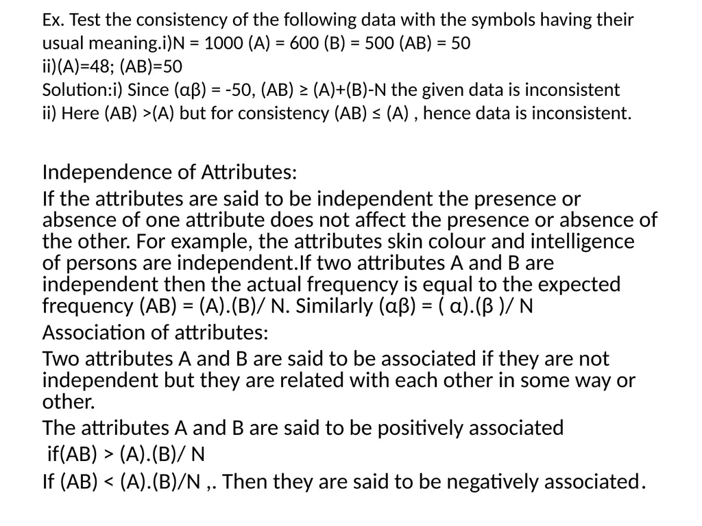 F.Y.B Sc Statistics – Paper I Semester 1 - slide 15 of 16