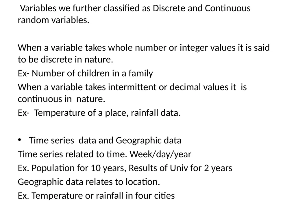 F.Y.B Sc Statistics – Paper I Semester 1 - slide 3 of 16