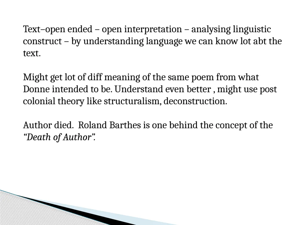 Structuralism Presented by Dr. B.Kalidoss - slide 6 of 17