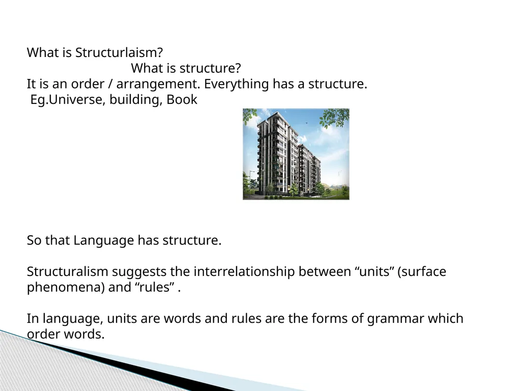 Structuralism Presented by Dr. B.Kalidoss - slide 4 of 17