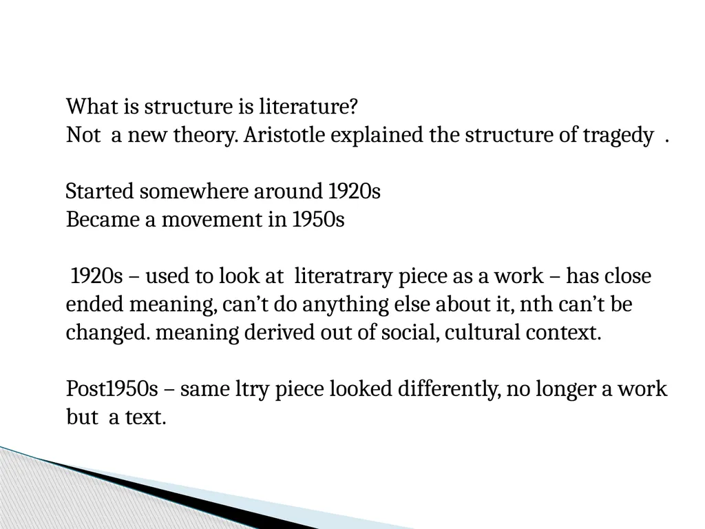 Structuralism Presented by Dr. B.Kalidoss - slide 5 of 17
