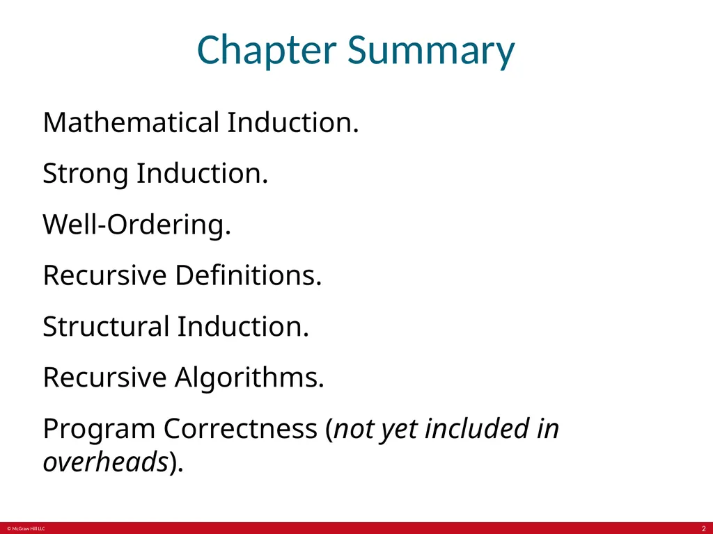 Induction and recursion Chapter 5 With - slide 2 of 75
