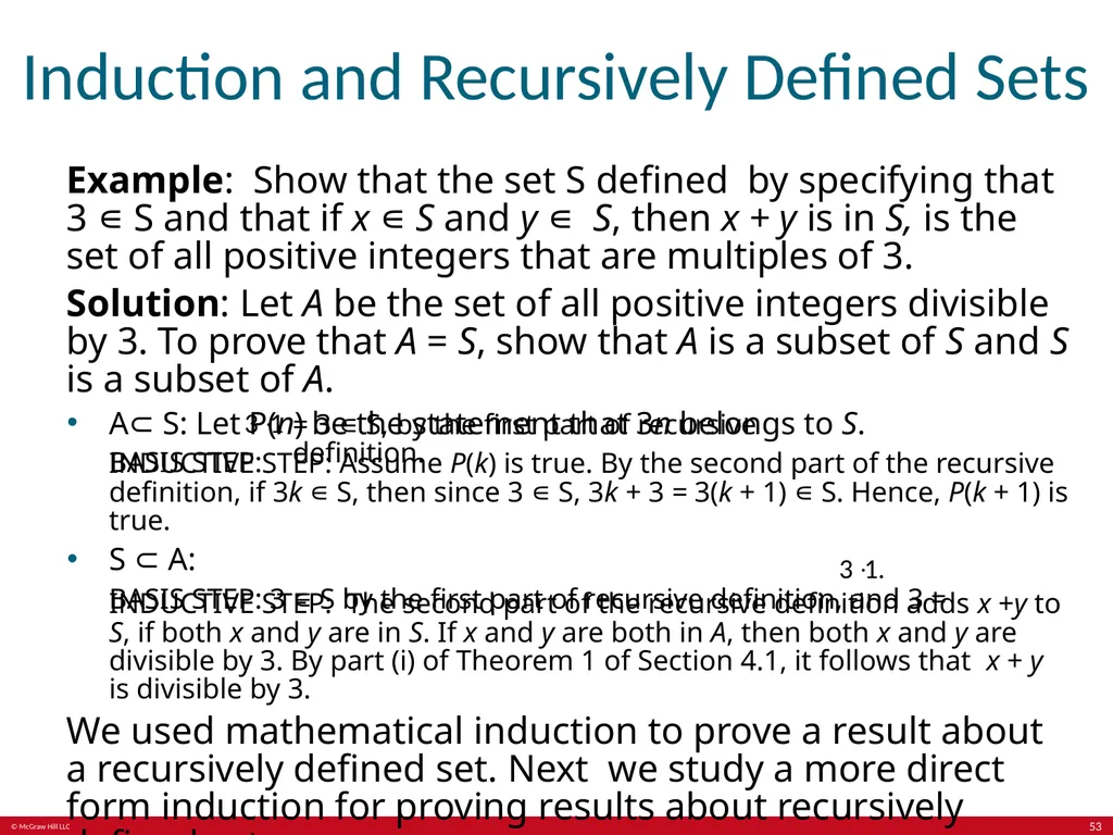 Induction and recursion Chapter 5 With - slide 53 of 75