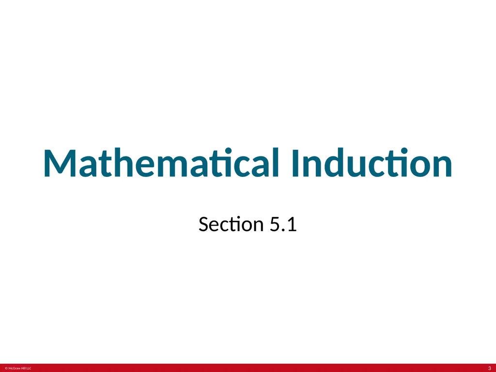 Induction and recursion Chapter 5 With - slide 3 of 75