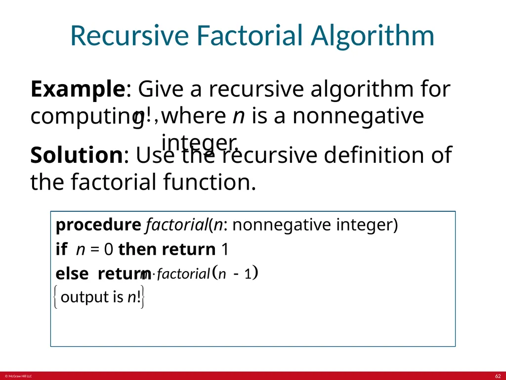 Induction and recursion Chapter 5 With - slide 62 of 75