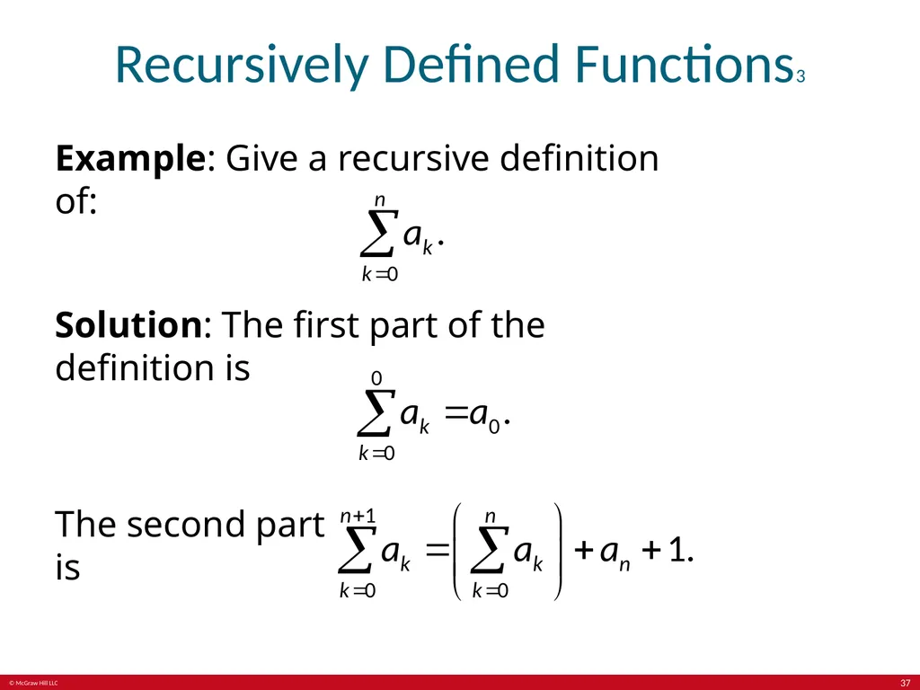 Induction and recursion Chapter 5 With - slide 37 of 75