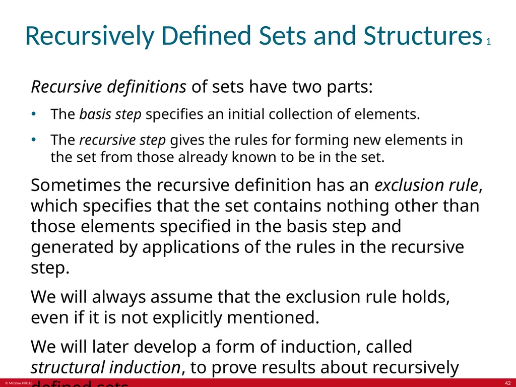 Induction and recursion Chapter 5 With - slide 42 of 75