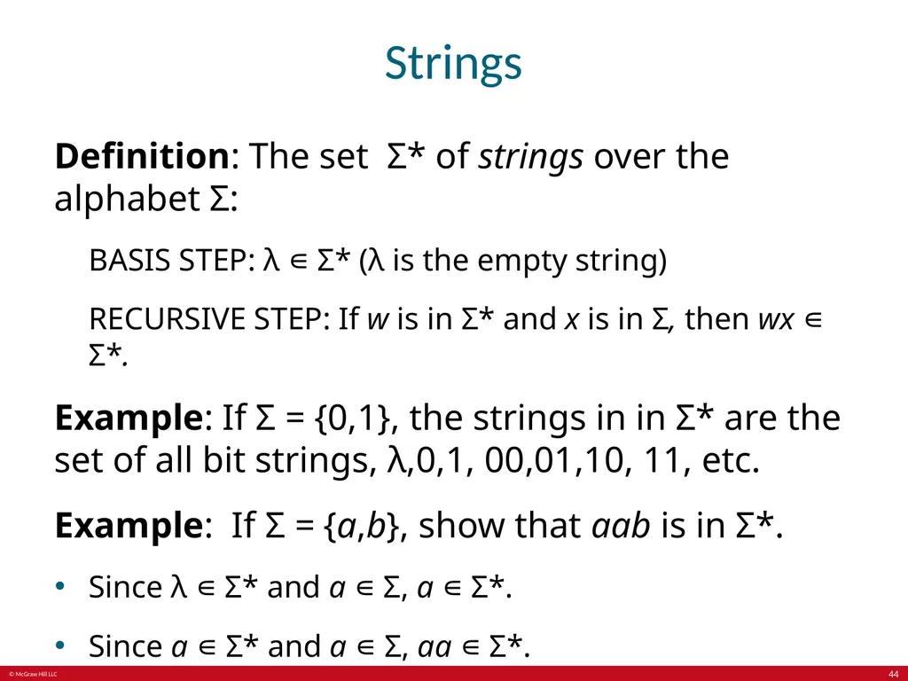 Induction and recursion Chapter 5 With - slide 44 of 75