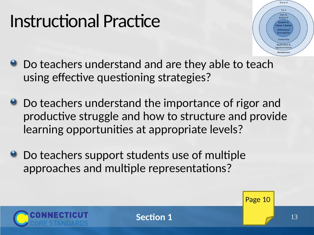 Connecticut Core Standards for Mathematics Systems - slide 13 of 18