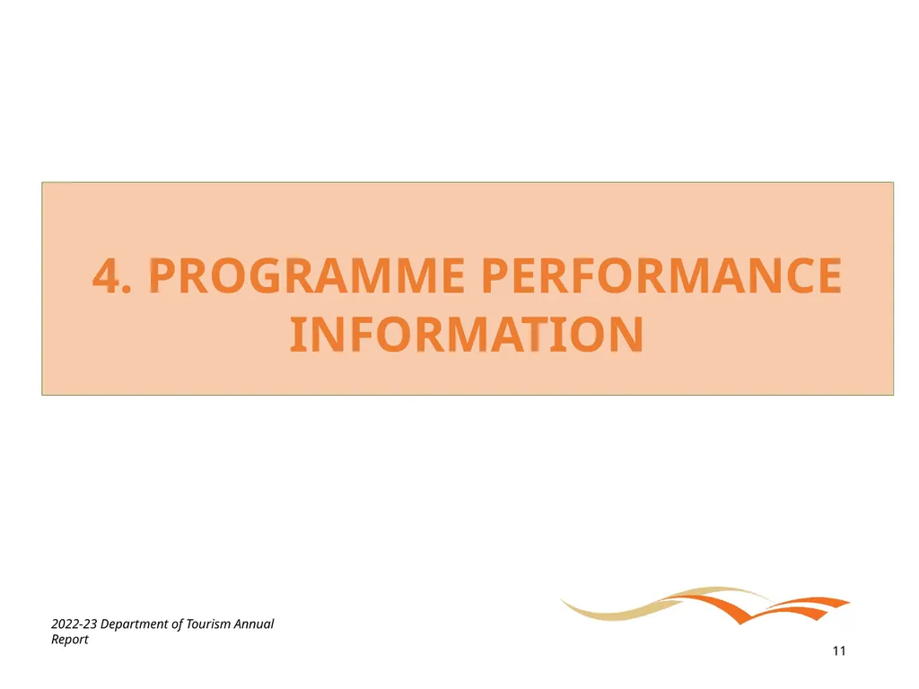 BRIEFING ON THE ANNUAL PERFORMANCE REPORT FOR - slide 11 of 42