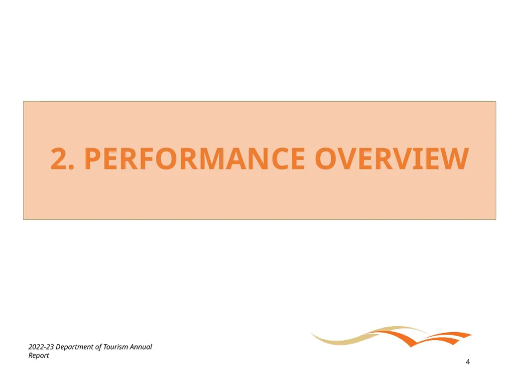 BRIEFING ON THE ANNUAL PERFORMANCE REPORT FOR - slide 4 of 42