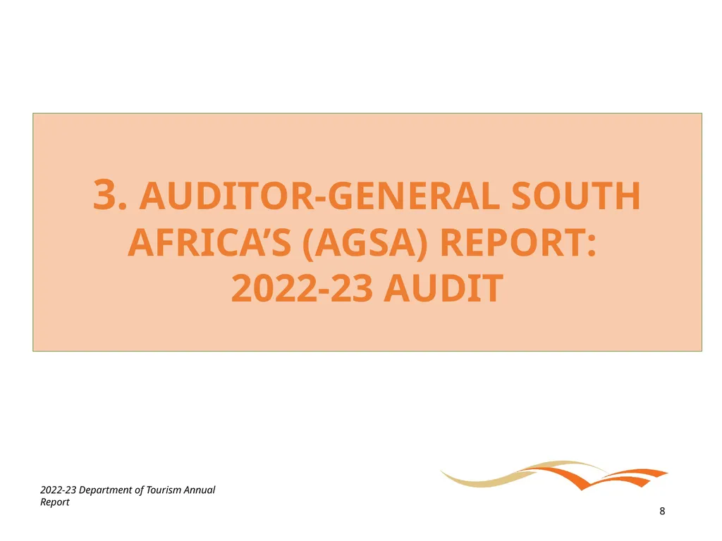 BRIEFING ON THE ANNUAL PERFORMANCE REPORT FOR - slide 8 of 42