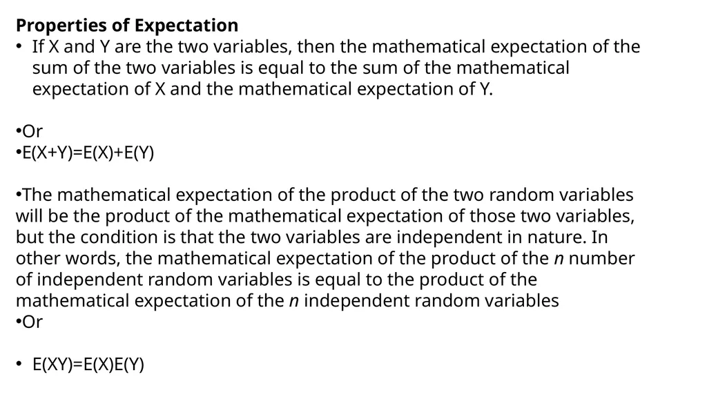 MATHEMATICAL EXPECTATION, MOMENTS CHAPTER 3 - slide 5 of 17